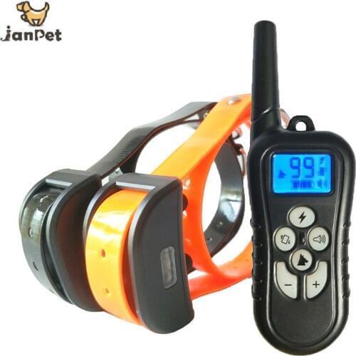JanPet 500Yards Waterproof Pet Dog Training Collar Eectric Remote Control Shock Collar With Vibration Electric Shocking E-Collar