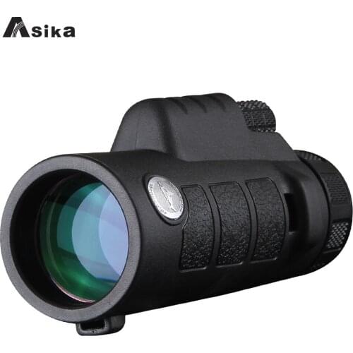 2018 Asika 10X42 HD Binoculars Professional Telescope With Bak4 Prism Powerful Long Range monocular for Camping Hunting Concert