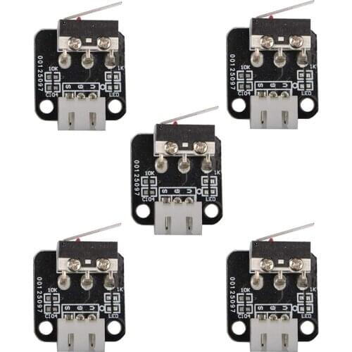 5 Pcs 3Pin End Stop Limit Switch Mechanical Endstop Switch Module for 3D Printer Accessories CR 10 Ender3