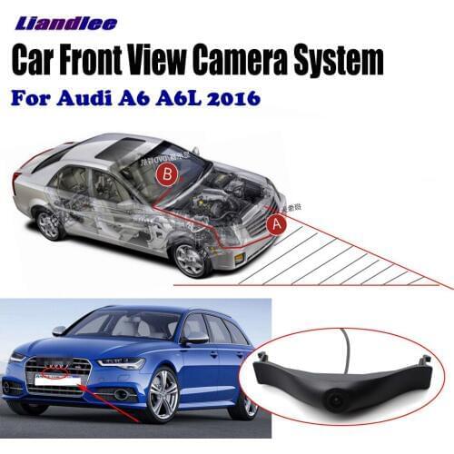 Car Front LOGO Grill Camera For Audi A6 A6L 2016 2017 Not Reverse Rearview Parking Camera Wide Angle