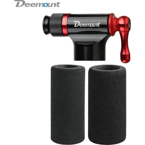 Deemount Bicycle CO2 Inflator For Threaded Cartridge Fits Schrader N Presta Cycle F/V A/V Urgent Inflation Incl. 2 Foam Casings