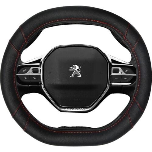 DERMAY Car Steering Wheel Cover Micro Fiber Leather Customized for Peugeot Partner 5 Colors Dermay High Quality Auto Accessories
