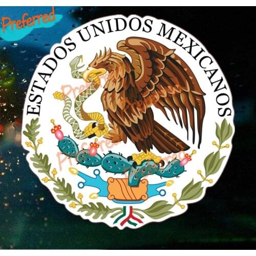 Personality Interesting Seal of The Government of Mexico Car Sticker Funny Colorful Auto Automobile Decals Die Cutting