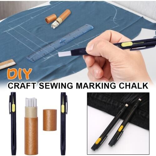 Tailor Chalk Pencil Wax Refill Sewing Marking Dressmaker Practical Tool Fabric Marker Pencils for Sewing Dressmakers DIY Craft