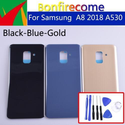 A530 For Samsung Galaxy A8(A5) 2018 A530 A530F SM-A530DS SM-A530F Housing Battery Cover Back Cover Case Rear Door Chassis Shell