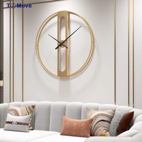 20 Inch Nordic Wall Clocks Modern Design Dold Large Wall Clock Iron Round Face Large Outdoor Garden Clock Home Decoration klok