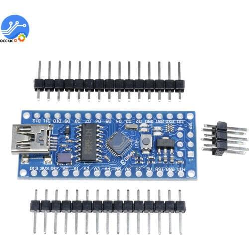 Nano V3.0 3.0 ATmega168 CH340G CH340 Mini USB Board Module 3.3V 5V/16Mhz Microcontroller For Arduino Nano V3