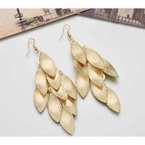 Женские золотые серьги Tribro China At AliExpress