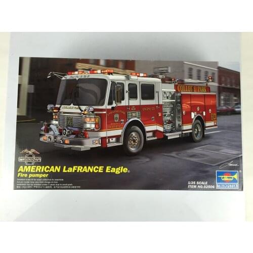 Trumpeter 02506 1/25 Scale American fire Engine Truck Pumper 2002 Model Toy Car TH05418-SMT6