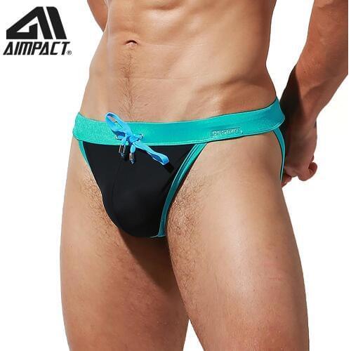 Desmiit Mens Swim Brief Slim Fit Drawstring Quick Dry Sexy Swim Bikini Padded Swimwear Male Beach Surf Bathing suits Male DT109