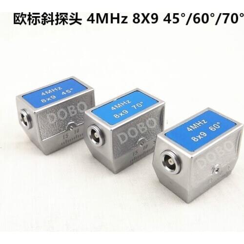 UltrasoundUltrasonic flaw detector oblique probe 4MHz8x9 Non-destructive testing UT