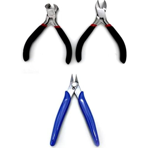 10pcs Pliers Side Cutting Nippers Electronic Wire Cutter Outlet Mini Scissors Plastic Handle Hand Tools