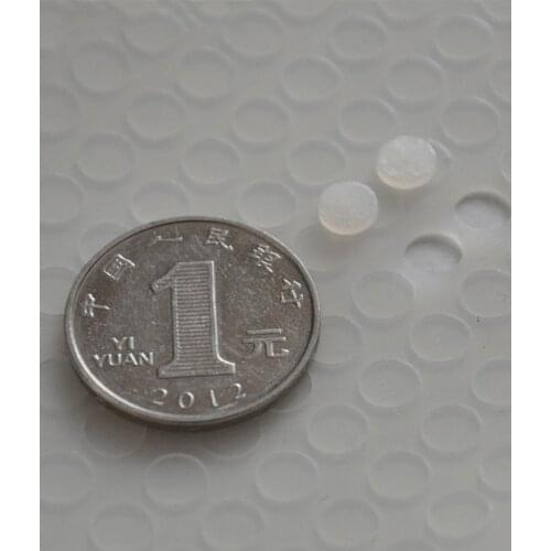 200pcs 6mm*1mm transparent self adhesive soft anti slip bumpers silicone rubber feet pads great silica gel shock absorber