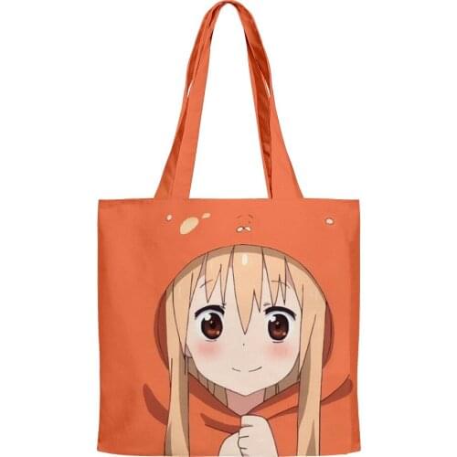 2021 Himouto! Umaru-chan Teenager 3D Print Shoulder Bag Women Fluffy Bag Casual Oxford Totes Handbag Mini Bolso Mujer