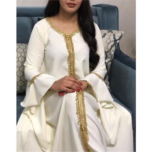 2021 Fashion Style African Women Long Sleeve White Plus Size Long Dress American Clothing African Dresses for Women