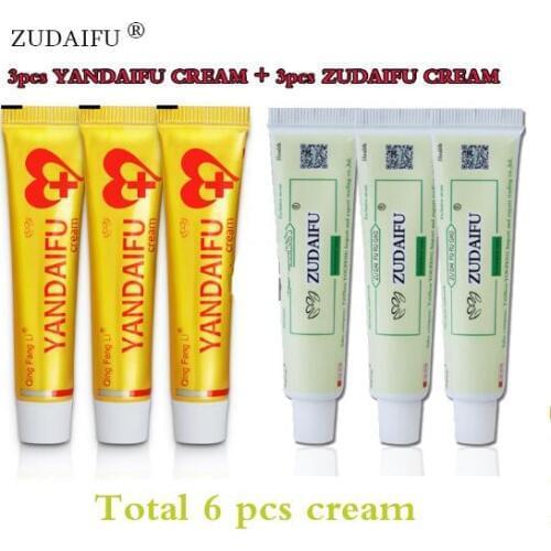 3pcs ZUDAIFU Original Psoriasis Dermatitis Eczema Pruritus Skin Problems Cream+3pcs yandaifu cream skin care without retail box