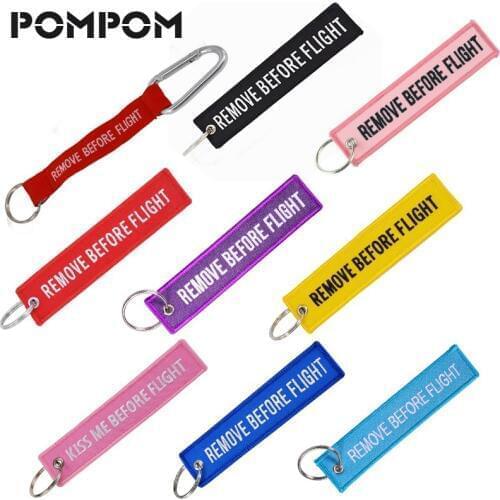 Remove Before Flight Keychain Aviation Gifts for Pilot Aviation Key chain lugguage Tags Stitch OEM Keyring Jewelry Sleutelhanger