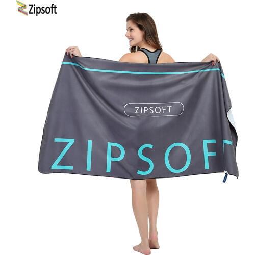 Zipsoft Microfiber Beach Towel Travel Fabric Quick Drying Outdoors Sports Yoga Mat Swimming Camping Bath Blanket Gym brand 2021