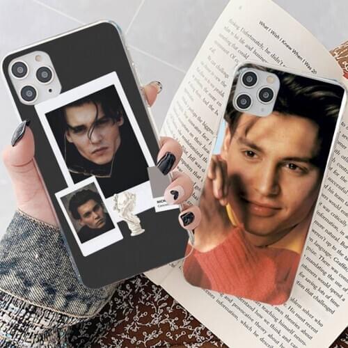 YNDFCNB Johnny Depp Phone Case for iPhone 8 7 6 6S Plus X 5S SE 2020 XR 11 12 mini pro XS MAX