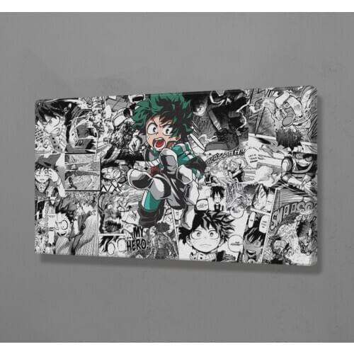 Deku Izuku My Hero Academia Poster Wall Art Decoration prints Wooden Frame Canvas Dorm room Home bedroom Framed decor Painting
