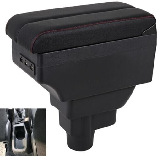 For Opel Corsa Armrest Box Opel Corsa D Universal Car Central Armrest Storage Box modification accessories