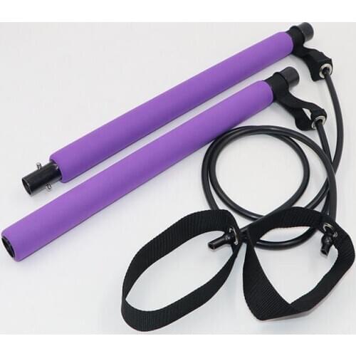 Pilates Bar Lightweight Resistance Band Exercise Stick Home Gym Trainer Portable Pilates Bodybuilding Workout Yoga