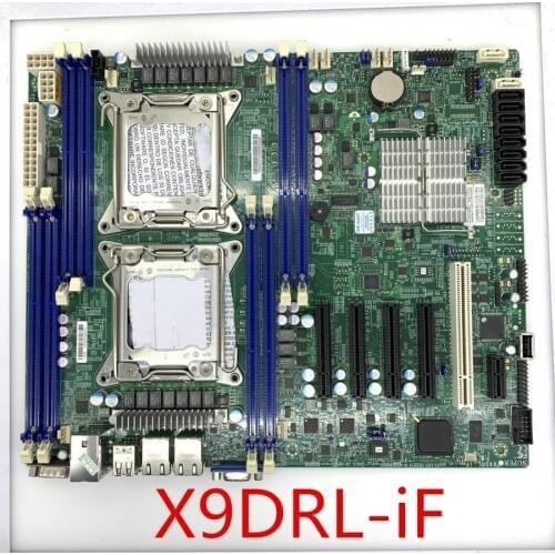X9DRL-iF supports E5-2600 V2 CPU DDR3 memory with remote dual network card