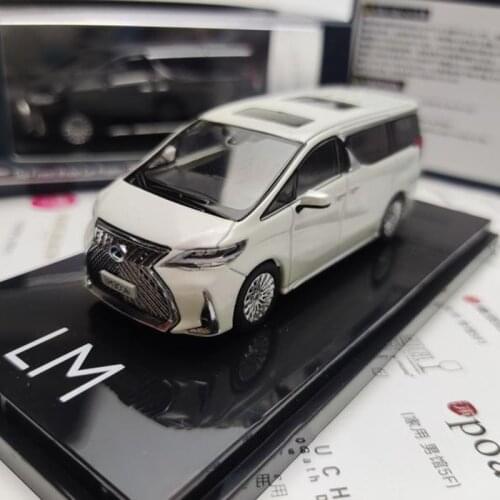 Diecast 1/64 Scale JAPAN Lexus LM300h Minivan Nanny Car Simulation Alloy Car Model Collectible Decoration Gift Toy Cars