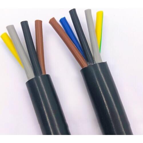Copper Wire RVV Sheathed Electrical Wire 4 Core 5 Core 0.75 mm Cable Power Cord