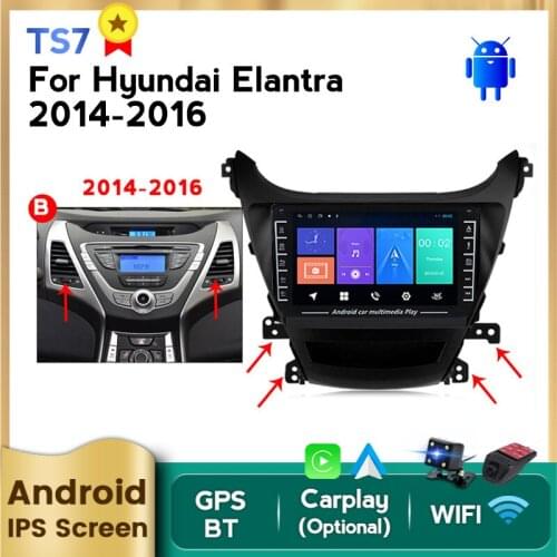 MEKEDE Car Multimedia Player Radio Android for Hyundai Elantra Avante I35 2011-2016 2 Din GPS Navigaion Dvd Stereo Head Unit
