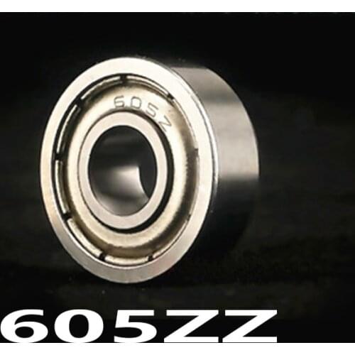 10pcs/lot 605ZZ Deep Groove Ball Miniature Mini Bearings 605ZZ 605-ZZ 5*14*5mm 5*14*5