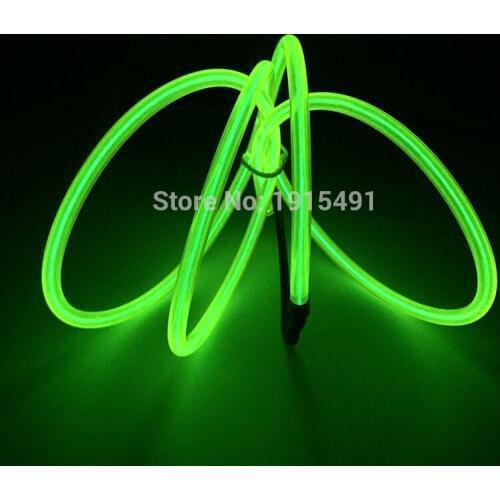 NEW 1-10Meters 10 Color Select EL Wire Luminous 5.0mm Glowing Electroluminescent LED Holiday light For Car Wedding Decoration