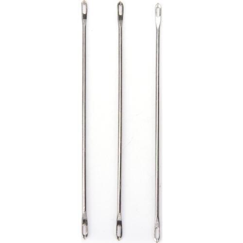 1pcs Double Eyed Sliver Needles Home Handmade Craft DIY Transfer for Standard Knitting Machines Sewing Tools Accessories
