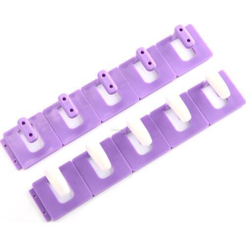 10pcs nail detachable practice display stand nail art frame manicure holder with false nails tips for design show polish tools