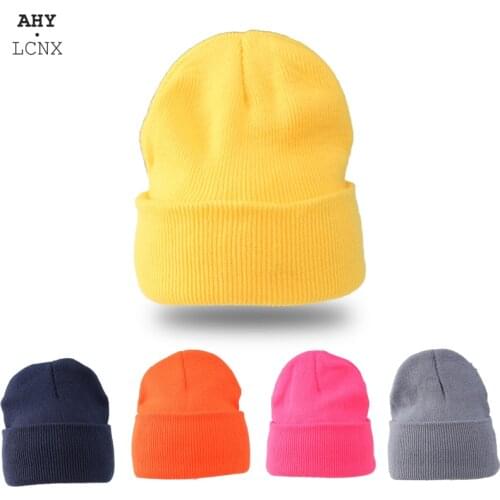 Fashion Winter Baby Beanies Hat Knitted Fluorescent Multicolor Skullies Knit Hats Kids Girls Boys Bonnet Autumn Warm Beanie Caps