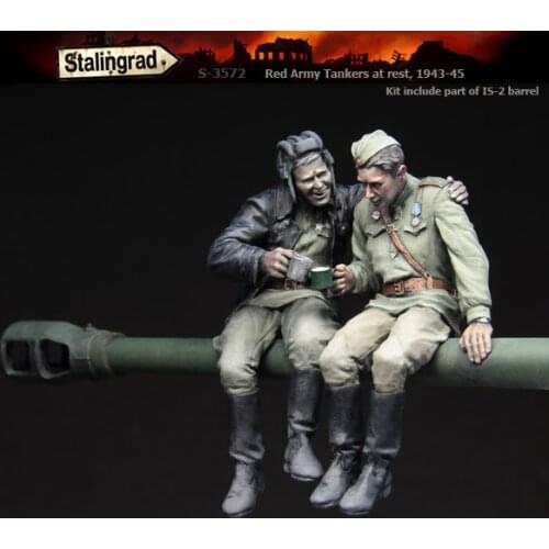 Soviet Resin Soldiers of World War II Soviet Soldiers Two-Person Kit 1:35