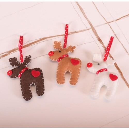 Christmas Tree Decoration Felt Elk Pendant Home Party Christmas Decoration Elk Pendant Home Decoration
