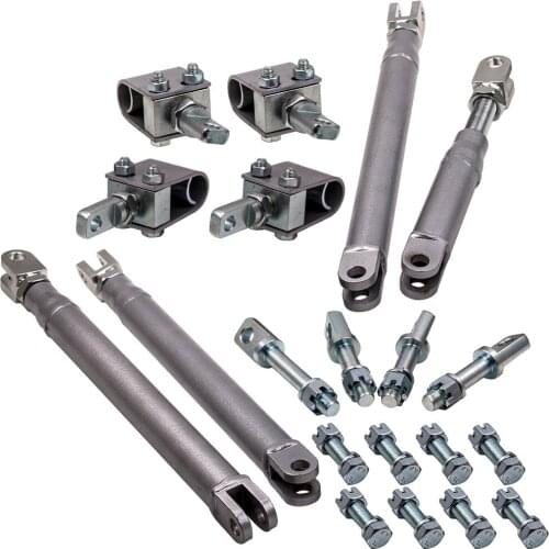 Universal Sidecar Installation U-Clamp Frame Mounts Struts Kit For Harley Honda