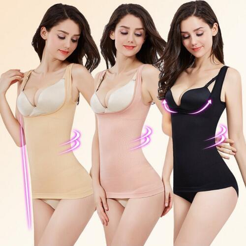 Women Shapers Underwaist New Mommy Enhanced U-shaped Bodysuits Abdominal Seamless Body Shaping Chest Vest Postpartum Corsets Hot