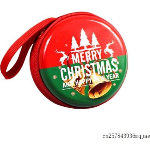 100 Pcs Christmas Gift Bags Storage Holders Hang on the Christmas Tree Coin Bags Size 7*7*3.5cm