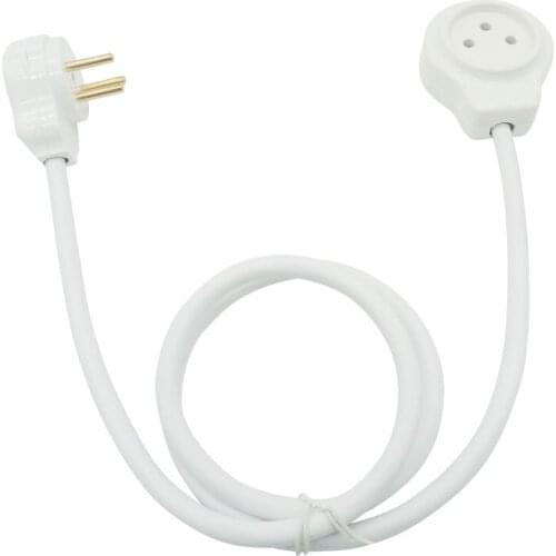 16A 250V 3Pin Israel Plug Male to Female Socket Power Extension Cord For Electrical Plug Power Supply Extension Conversion