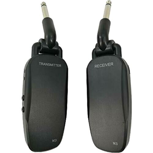 2.4G Wireless Guitar/Bass Transmitter Receiver System Rechargeable 6 Channels Audio Transmitter for Electric Guitar Bass