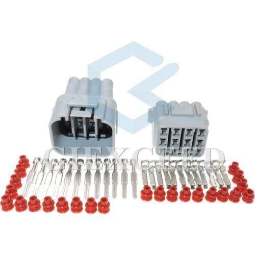 2 Sets 12 Pin/Way 6188-0375 6181-2495 Waterproof Auto Electrical Connector Wire Sealed Plug Car Cable Socket