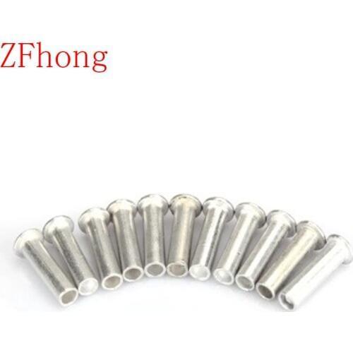 500pcs M3*4/5/6/8/10/12 Aluminum truss head Semi Tubular / Half Hollow truss head aluminum Rivets