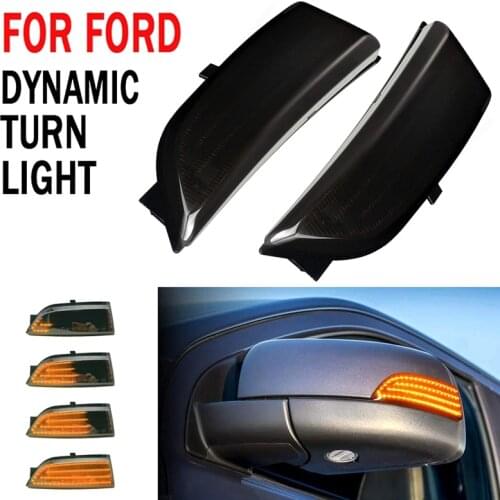 Car Dynamic LED Turn Signal Rearview Mirror Lights Blinker for Ford Everest 2015-2019 Ranger T6 Raptor Wildtrak