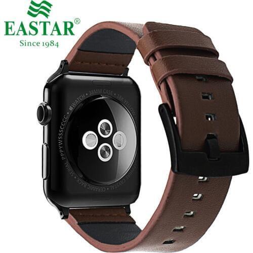 Black Genuine Leather Bracelet For Apple Watch 6 5 4 SE Band 42mm 38mm iWatch Watch Accessories For Apple Watch Strap Watchband