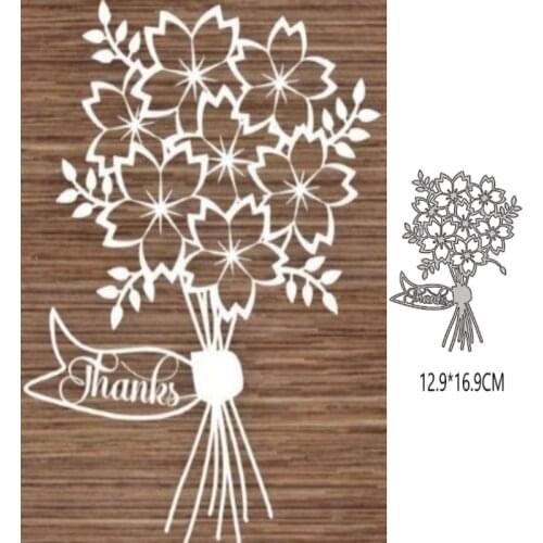 Bouquet of Flowers Metal Cutting Dies New 2021 DIY crapbooking Paper Making Craft die Frame Die Embossing Cutting Dies