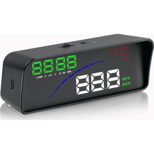 2018 new P9 3.6 Inch Consumption Data Digital speedometer Heads Up smart computer OBD 2 HUD Display