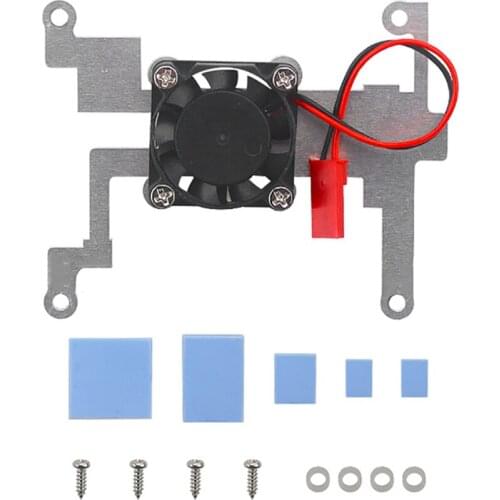 For Raspberry Pi 4B/3B+ Holder Bracket + Cooling Fan