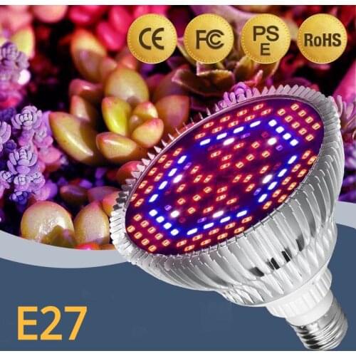E27 LED Grow Light E14 MR16 GU10 B22 Full Spectrum Led bulb plant lamp Red Blue UV IR for grow tent greenhouse grow lighting